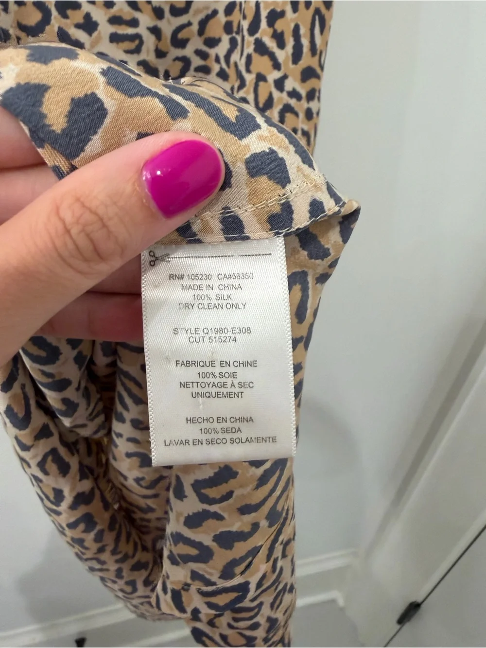 NWOT Equipment Lucinda Leopard Print Pure Silk Sleeveless Mini Dress - Picture 6 of 6